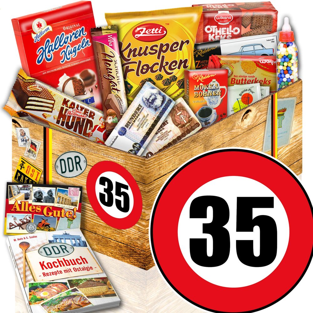 Ostalgia Gift DDR Sweets Box – East German Package L for a 35th Birthday