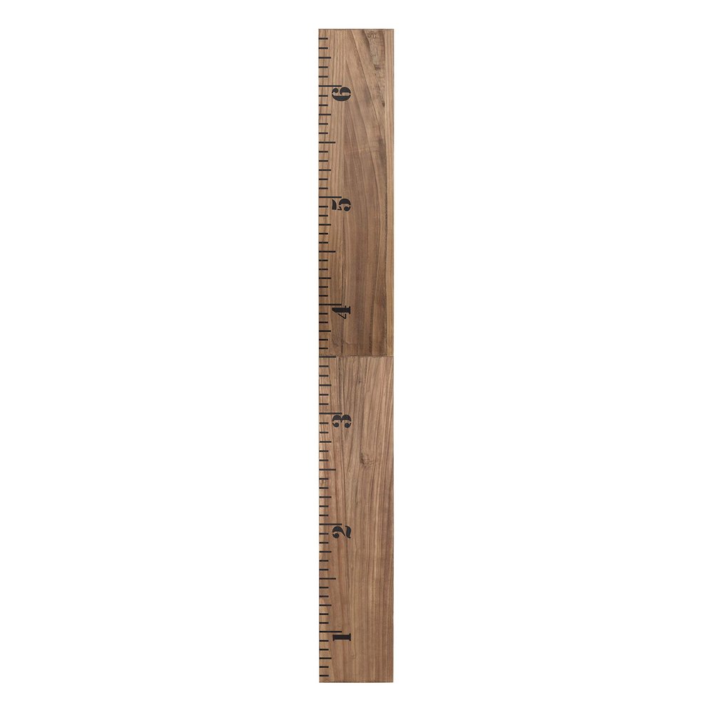 Kate and Laurel 6.5-Foot Rustic Brown Wooden Growth Chart