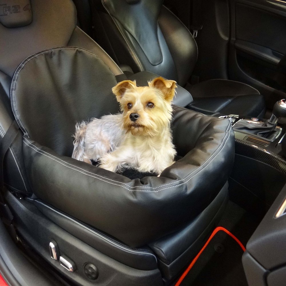 Leather-Look Dog Car Seat Compatible with Audi 90