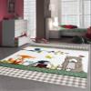CARPETIA Kids' Rug for Nursery, Animal Design, Beige/Brown, 80 x 150 cm view 1