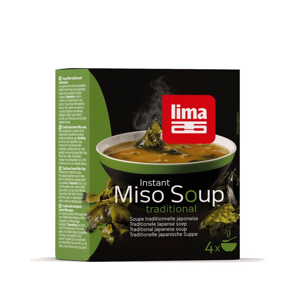 LIMA Instant Miso Soup, 4-Pack (4 x 40 g)