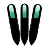 Mont Bleu Colored Glass Nail File with Black Pouch – Small, Genuine Tempered Glass, Handmade in the Czech Republic view 1