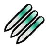 Mont Bleu Colored Glass Nail File with Black Pouch – Small, Genuine Tempered Glass, Handmade in the Czech Republic view 3
