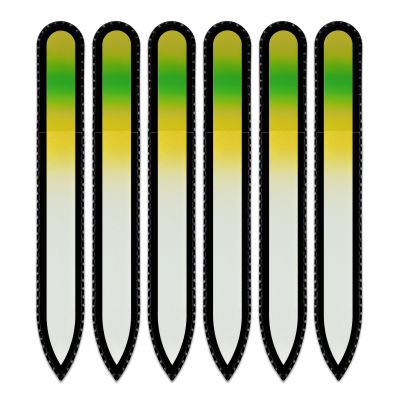 Mont Bleu Colored Glass Nail File with Black Case