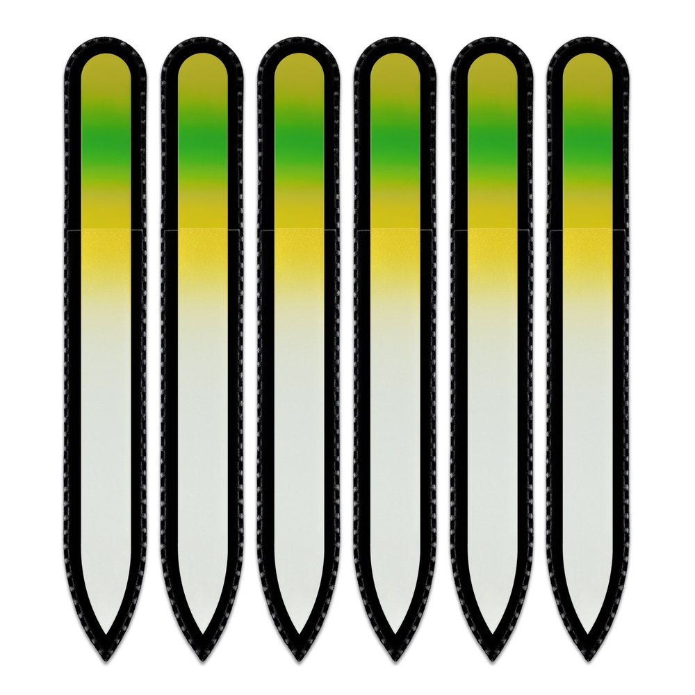 Mont Bleu Colored Glass Nail File with Black Case