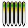 Mont Bleu Colored Glass Nail File with Black Case view 1