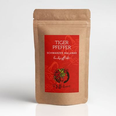 Tiger Pepper Black Malabar, 80 g