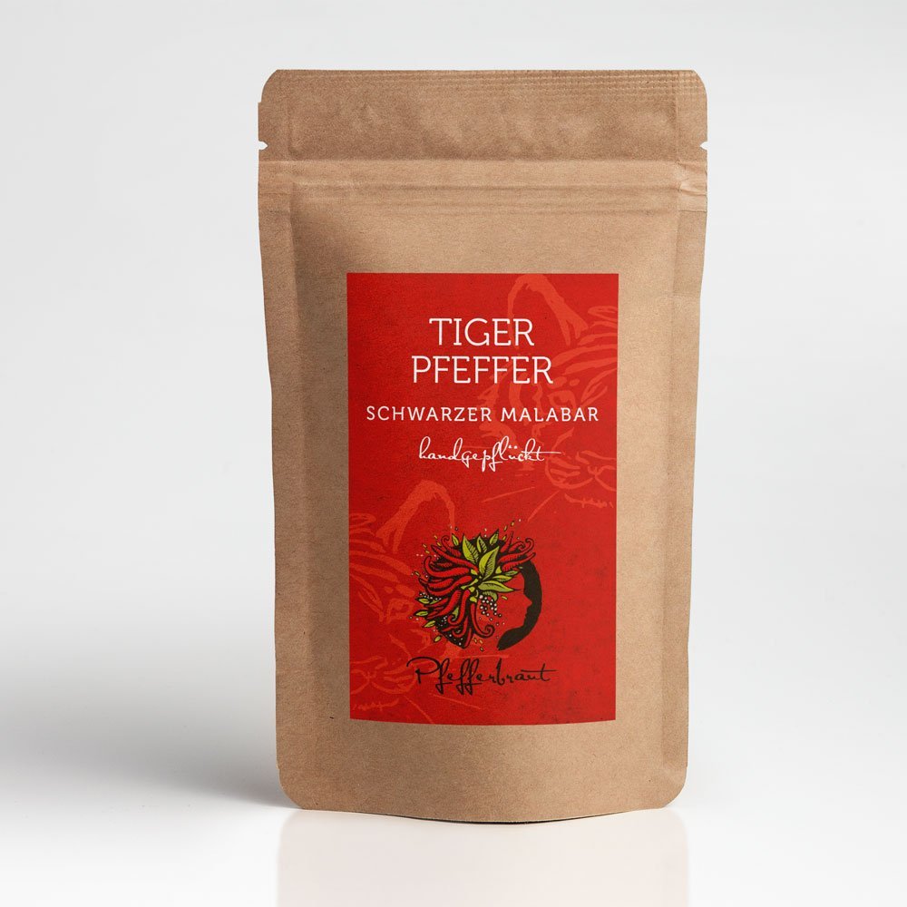 Tiger Pepper Black Malabar, 80 g