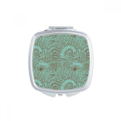 DIYthinker Abstract Color Block Fish and Water Plants Compact Makeup Pocket Mirror, Portable Small Hand Mirror Gift, Multicolor