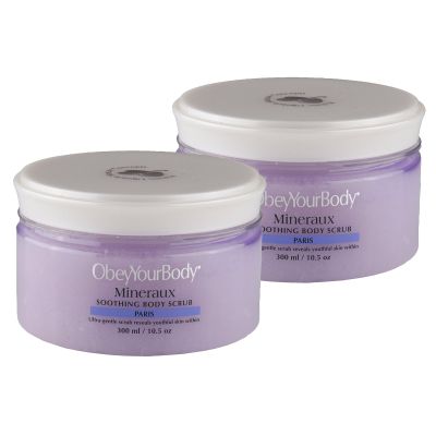 2x Original Obey Your Body Scrub Cleansing Body Scrub 600 ml Paris Value Set