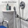 Yoo.Mee Ada Handheld Shower Head for Older Adults, Chrome view 3