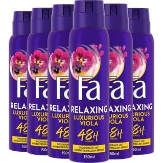 6-Pack FA Women's Deodorant Spray "Luxurious Moments" - 150 ml