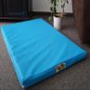 Hundebettenmanufaktur Faux Leather Dog Mattress, 5 cm Foam, 105 x 65 cm, Blue view 1