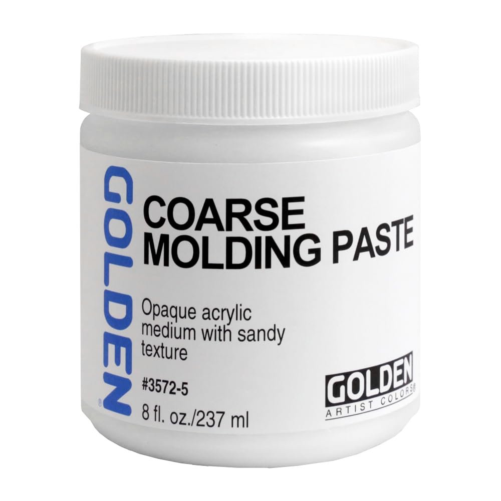 Structured Texture Paste (Coarse Molding Paste), 236 ml, Golden