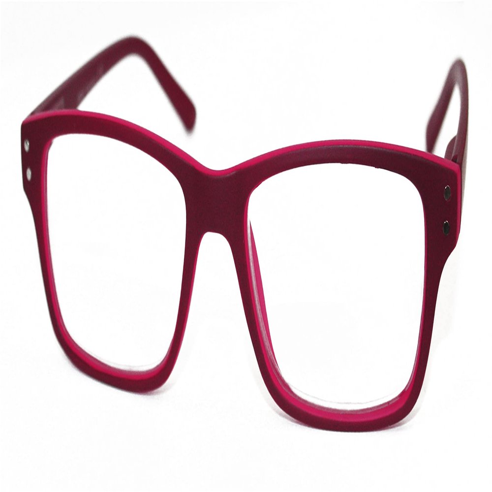 Argus Reading Glasses for Women and Men, Business Style, +1.00 to +3.00 dpt, Burgundy/Coral