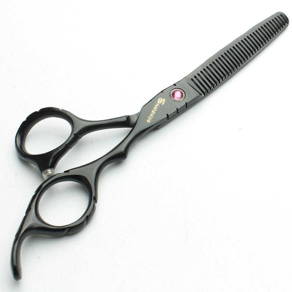 5 Color Options, 6.0-Inch Japan Professional Hairdressing Scissors Set (Yellow Cutting Scissors)