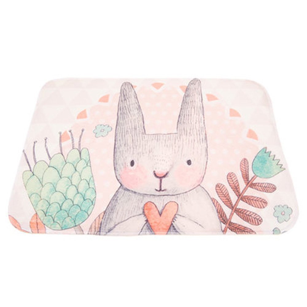 OMEM Crystal Velvet Cartoon Pet Feeding Mat, Style 4