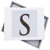 WHITE COTTON CARDS Alphabetics Initial S Mini Photo Album, Multicolor view 1
