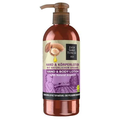Natural Argan Oil Vegan Hand and Body Lotion, 250 ml PET Bottle