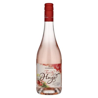 KATLENBURGER Fruity Hugo Strawberry | Ready-to-Drink Fruit Wine Cocktail, 6 x 0.75 L, 7% ABV