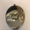 Giftsforall TG179 Round Chrome-Plated Pocket Mirror with English Pewter view 1