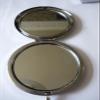 Giftsforall TG179 Round Chrome-Plated Pocket Mirror with English Pewter view 2