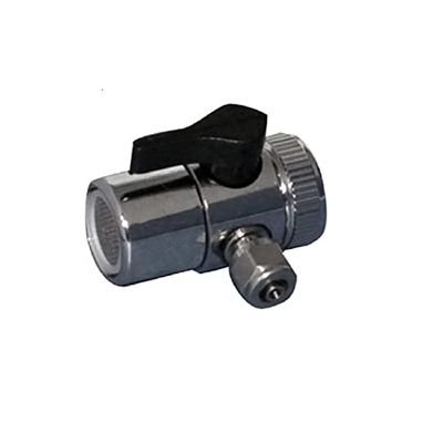 Planet-Aqua Faucet Adapter Without Double-Thread Adapter, with Aerator, 22 mm Female Thread and 1/4 in Hose Outlet