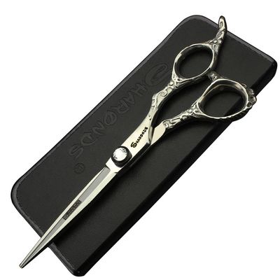 SHARENDS Silver 6-Inch Japanese-Imported 440C Professional Hairdressing Scissors
