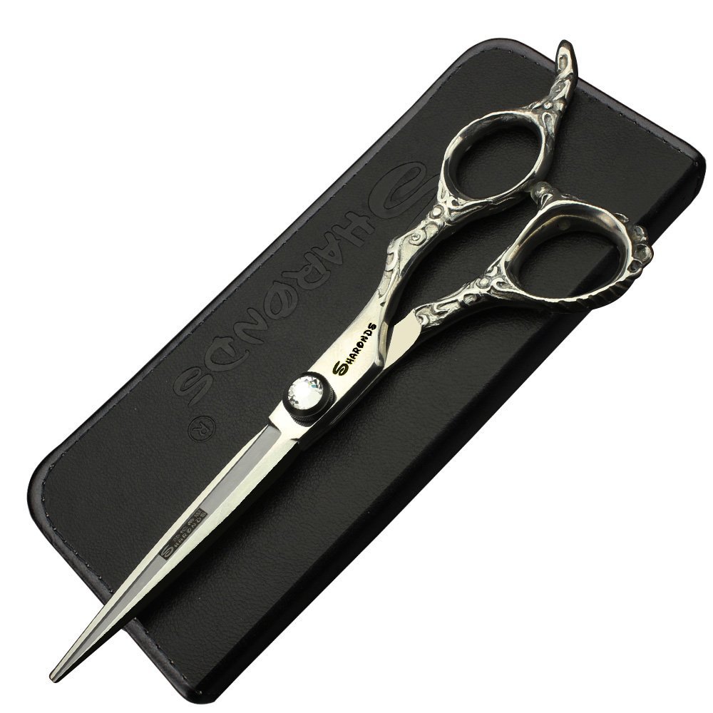 SHARENDS Silver 6-Inch Japanese-Imported 440C Professional Hairdressing Scissors