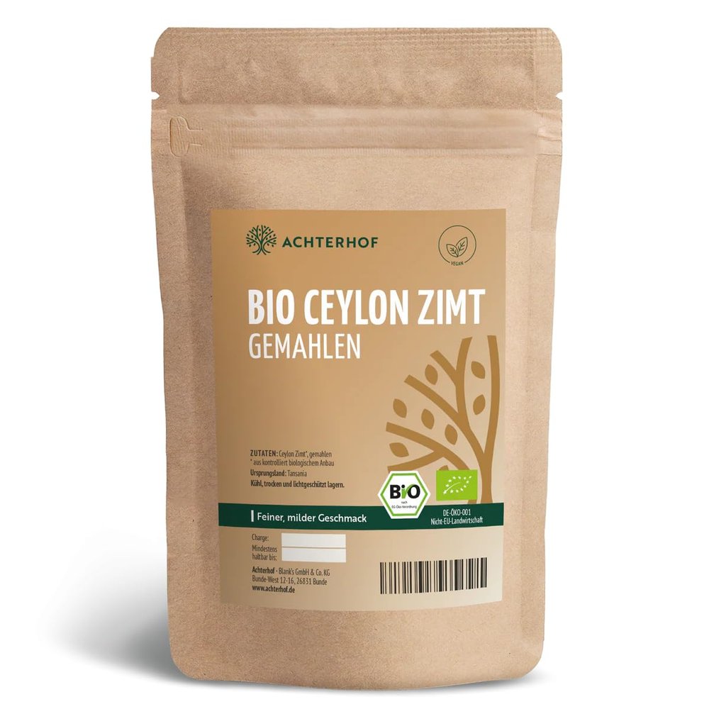Organic Ground Ceylon Cinnamon (1 kg), Low in Coumarin | 100% Authentic Organic Ceylon Cinnamon Powder