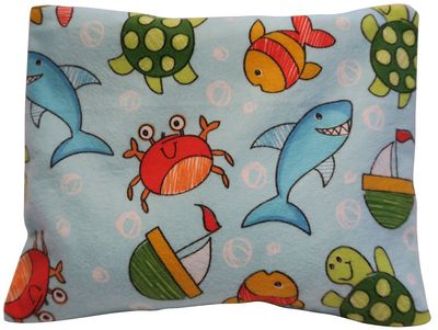 Cherry Pit Heat Pack 20 x 16 cm with Cover (Grape Seeds, Ocean Blue)