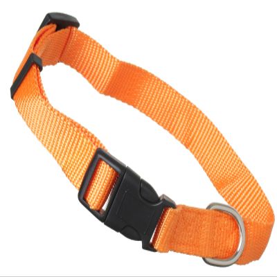 Scarlet Pet | Universal Dog Collar with Click Closure and Length Adjustment; Various Colors and Sizes; Durable Nylon (S: 24-34 x 1.5 cm/Orange)