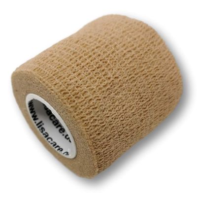 LisaCare First Aid Bandages - 2 Rolls, 5cm Wide