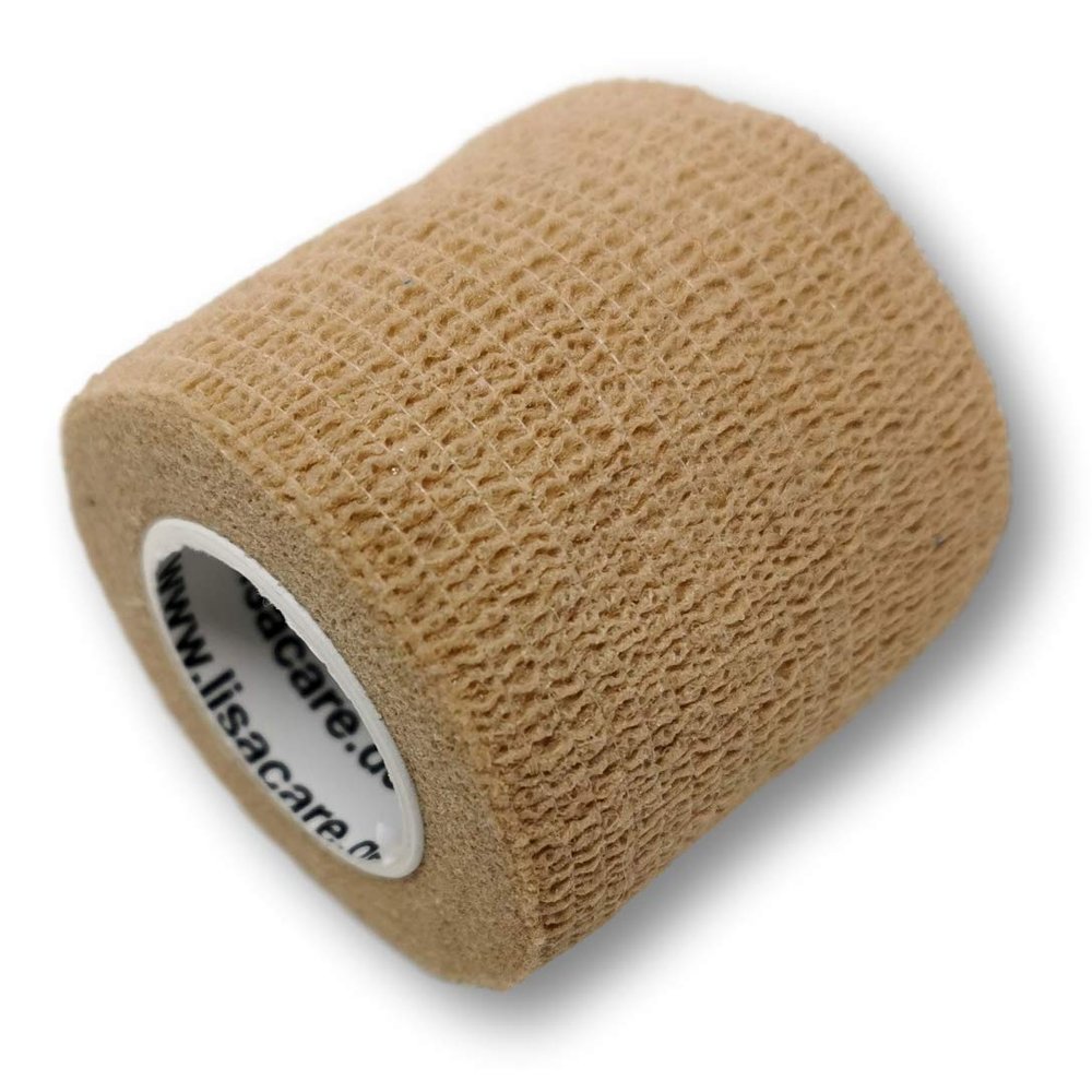 LisaCare First Aid Bandages - 2 Rolls, 5cm Wide