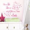 Grandora Wall Decal “When Love Becomes Life” + Custom Name, Brilliant Blue, 97 x 58 cm view 2