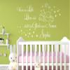 Grandora Wall Decal “When Love Becomes Life” + Custom Name, Brilliant Blue, 97 x 58 cm view 3