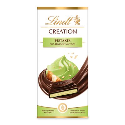 Lindt CREATION Pistachio Chocolate Bar, 148 g, Gift