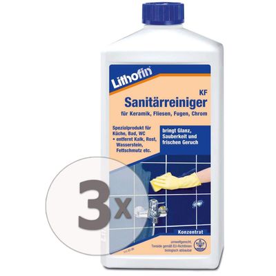 Lithofin KF Sanitary Cleaner, 3 L Concentrate