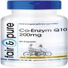 Fair & Pure Coenzyme Q10 200 mg Daily Dose, 60 Capsules, Ubiquinone, Vegan Dietary Supplement Without Magnesium Stearate, Made in Germany view 1