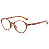VEVESMUNDO Anti-Blue-Light Round Reading Glasses, Matte Brown, +1.5 view 1