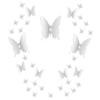 BBTO 36-Piece DIY Mirror Butterfly Wall Sticker Set view 1