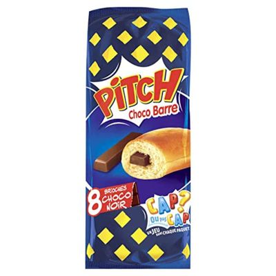 Pitch Brioche Choco Bar, Black, 8-Count