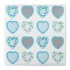 Sovie HOME Airlaid Napkin SWEET LOVE Blue, 40 x 40 cm, 1/4 Fold, 12 pcs view 1