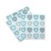 Sovie HOME Airlaid Napkin SWEET LOVE Blue, 40 x 40 cm, 1/4 Fold, 12 pcs view 2