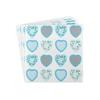 Sovie HOME Airlaid Napkin SWEET LOVE Blue, 40 x 40 cm, 1/4 Fold, 12 pcs view 4