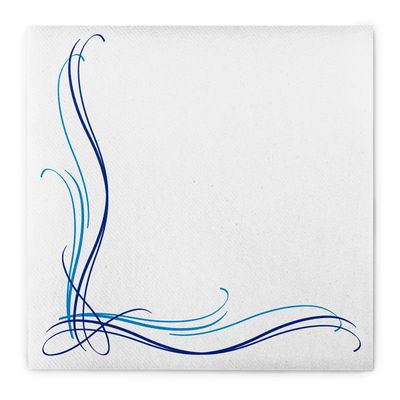 Sovie HORECA ALEX Blue Linclass Airlaid Napkins, 40 x 40 cm, 50 Count