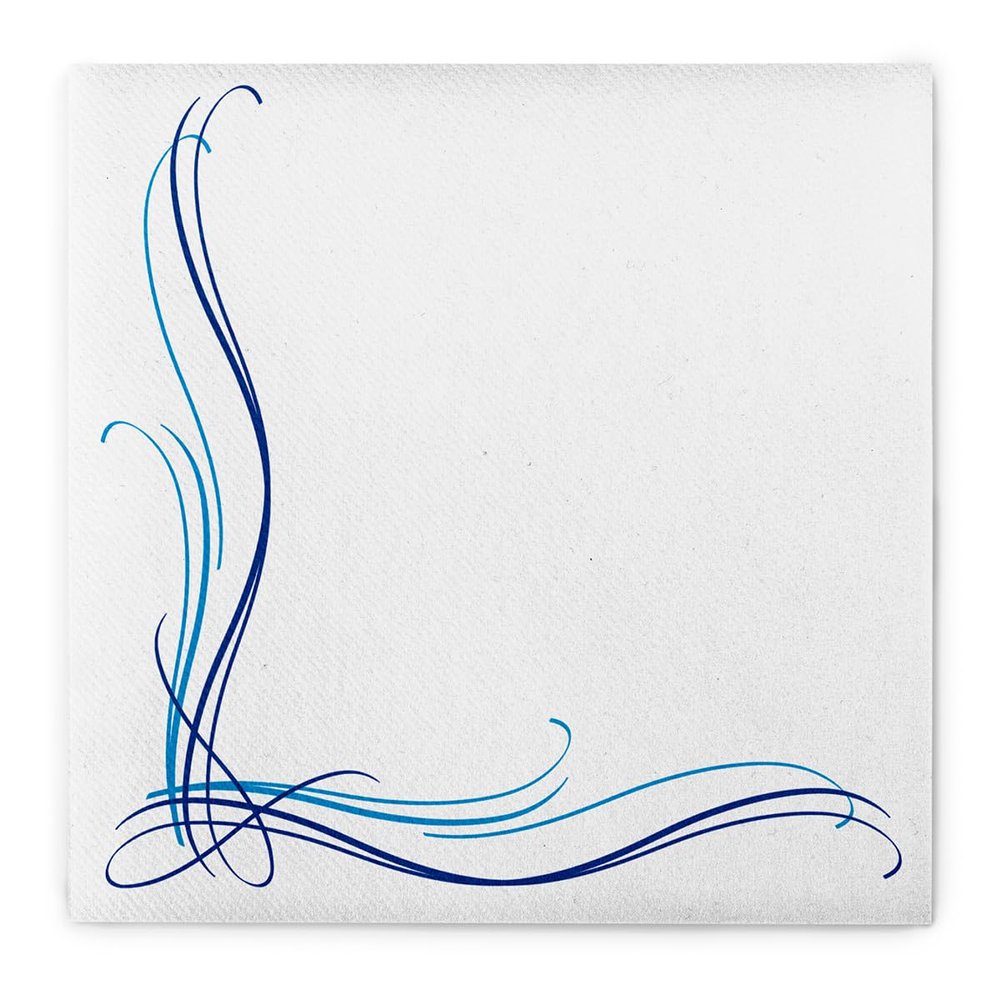 Sovie HORECA ALEX Blue Linclass Airlaid Napkins, 40 x 40 cm, 50 Count