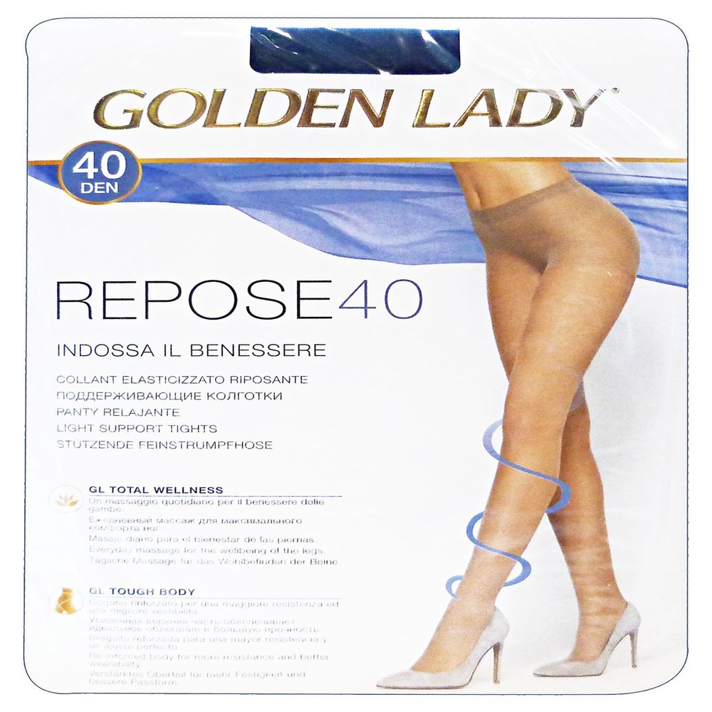 Golden Lady Repose 40 den Tights, Melon, Size XL, 36 g