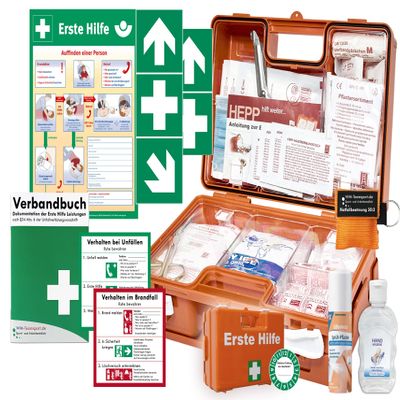 M5 QUICK First Aid Case for Businesses – DIN/EN 13157 Complete Package