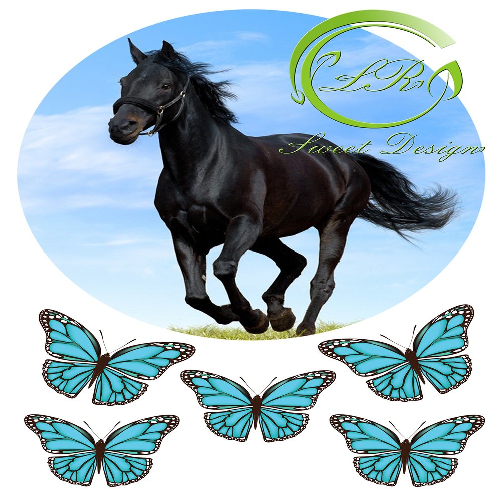 Horse 8-inch Cake Topper, Birthday Cake Decoration
